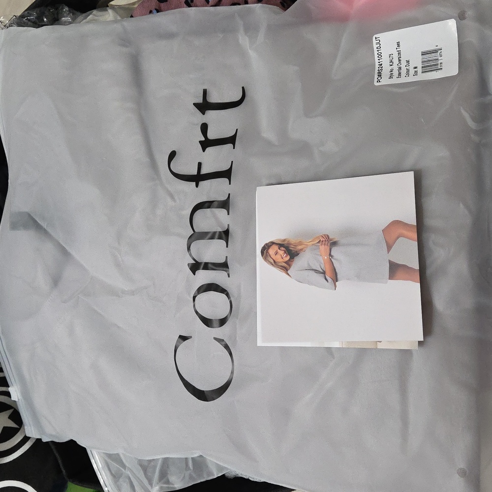Comfrt OVERSIZED Gray T-Shirt Dress